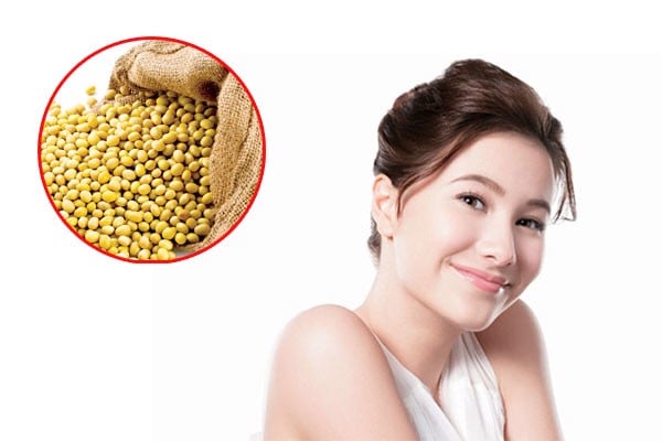 Isoflavone trong tinh chất mầm đậu nành có tác dụng tăng tổng hợp collagen, giúp tăng độ đàn hồi, săn chắc cho da