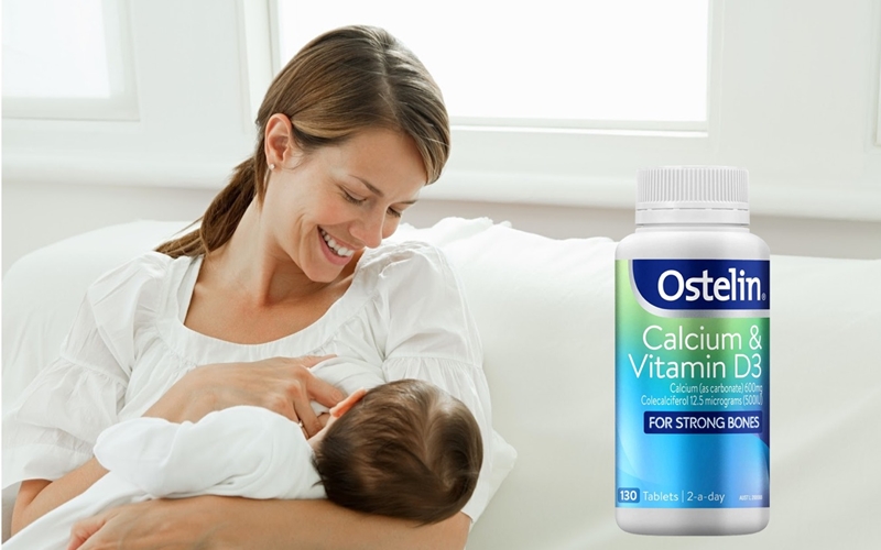 Ostelin Vitamin D & Calcium cực tốt đối với mẹ bầu hoặc cho con bú