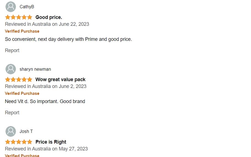 Một vài đánh giá của khách hàng