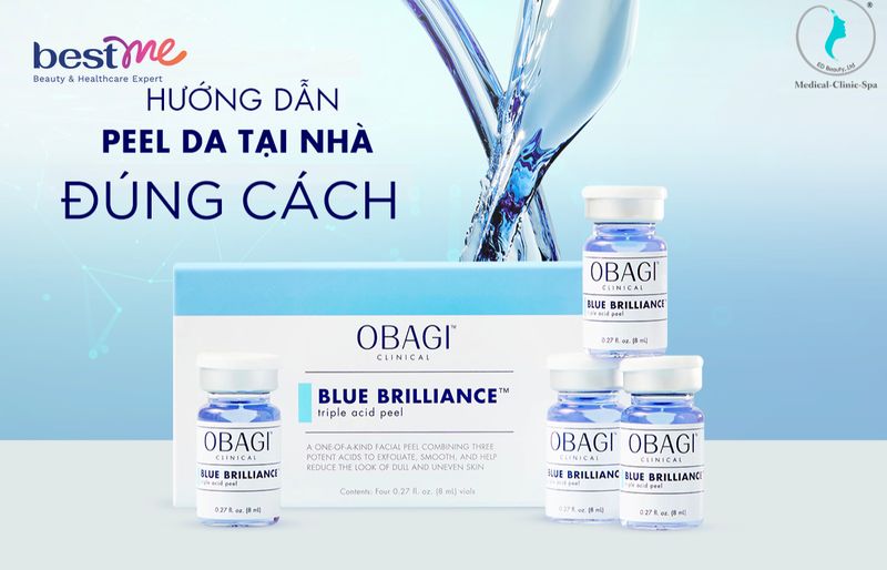 Bộ peel hỗ trợ tái cấu trúc da Obagi Clinical Blue Brilliance Triple Acid Peel