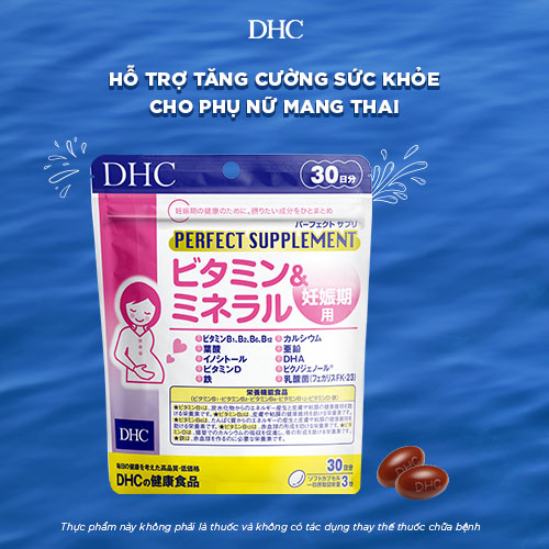 Thực phẩm bảo vệ sức khỏe DHC Perfect Supplement Vitamins & Minerals for Pregnancy