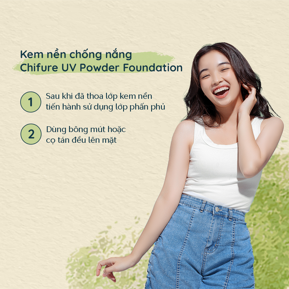 Phấn nền Chifure UV Powder Foundation