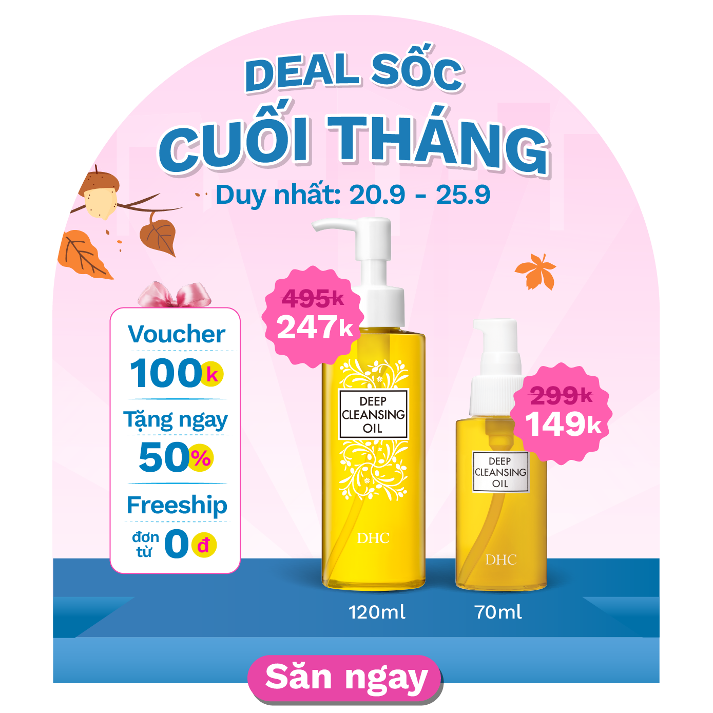 Dầu tẩy trang size S  M