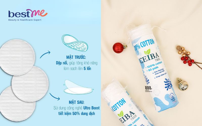 review-bong-tay-trang-ceiba-tree-100-cotton-2 Review bông tẩy trang Ceiba Tree 100% Cotton - 2