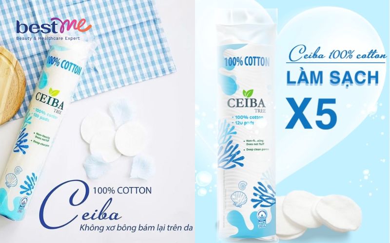 review-bong-tay-trang-ceiba-tree-100-cotton-3 Review bông tẩy trang Ceiba Tree 100% Cotton - 3