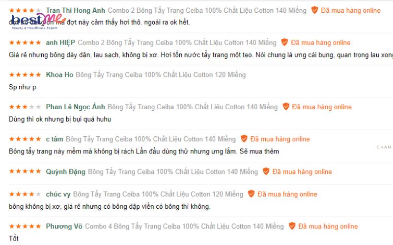 review-bong-tay-trang-ceiba-tree-100-cotton-6 Review bông tẩy trang Ceiba Tree 100% Cotton - 6