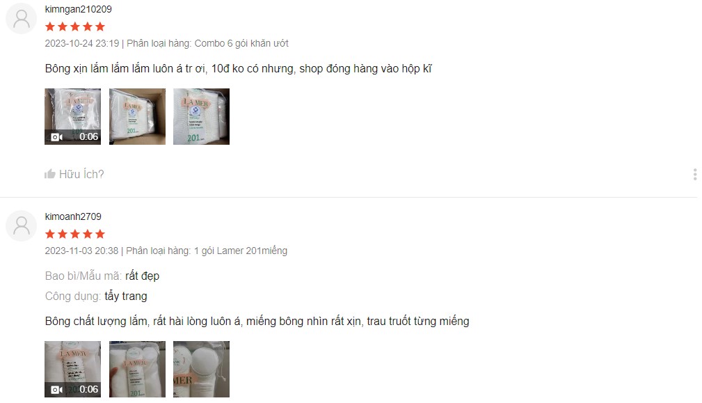 Bông tẩy trang Lamer của nước nào? Có những loại nào? - 3
