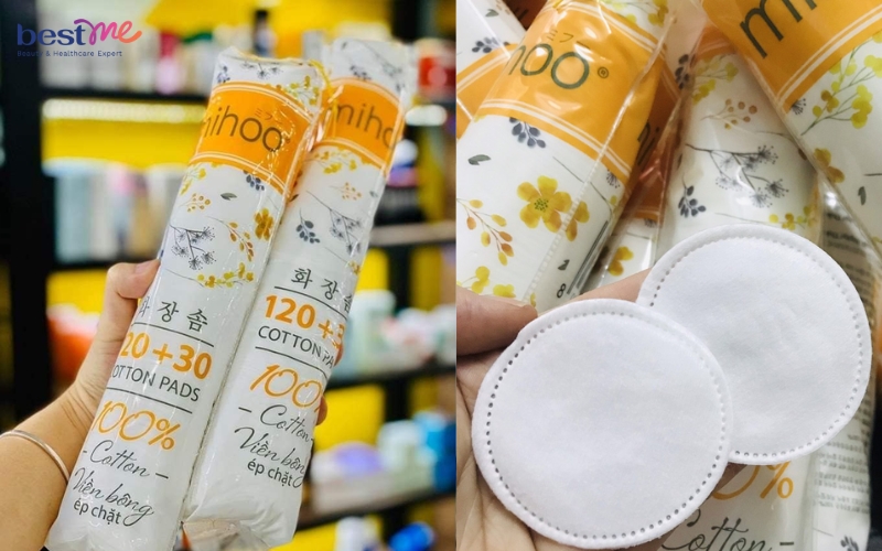 review-bong-tay-trang-mihoo-bong-tron-cotton-pads-1 Review bông tẩy trang Mihoo bông tròn Cotton Pads - 1