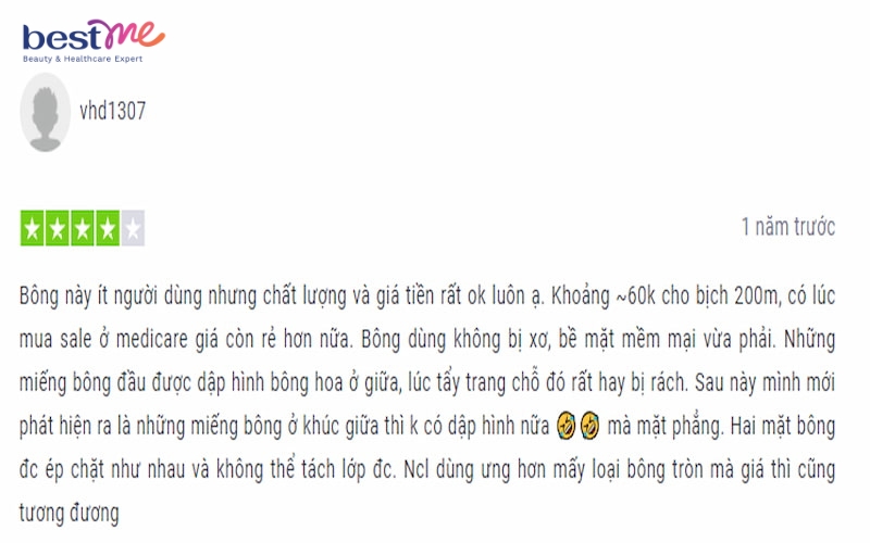 review-bong-tay-trang-mihoo-bong-tron-cotton-pads-5 Review bông tẩy trang Mihoo bông tròn Cotton Pads - 5