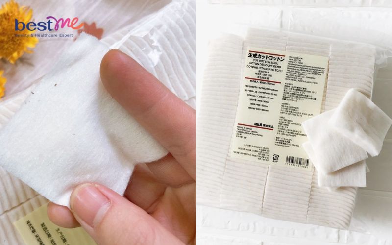 review-bong-tay-trang-muji-organic-180-mieng-cua-nhat-2023-3 Review bông tẩy trang Muji Organic 180 miếng của Nhật 2023 - 3