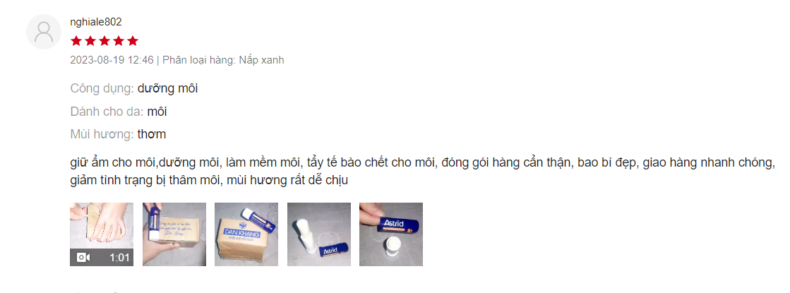 review-cac-loai-son-duong-moi-astrid-mo-huou-chinh-hang-gia-tot-5 Review các loại son dưỡng môi Astrid mỡ hươu chính hãng, giá tốt - 5