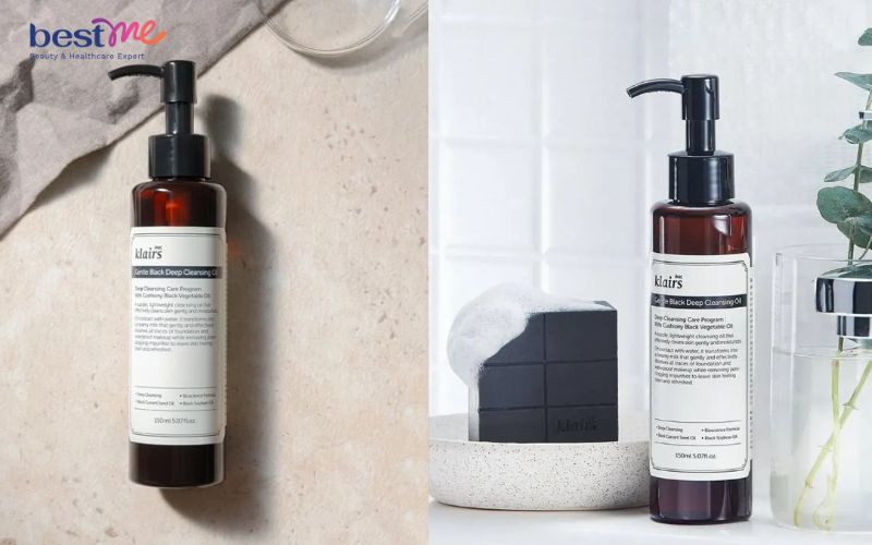 Review dầu tẩy trang Klairs Gentle Black Deep Cleansing Oil làm sạch và dưỡng ẩm - 2