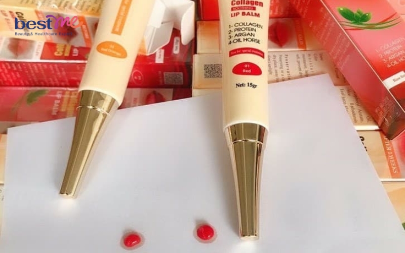 review-duong-kich-mau-moi-collagen-lip-balm-cho-moi-sau-xam-9 Review dưỡng kích màu môi Collagen Lip Balm cho môi sau xăm - 9