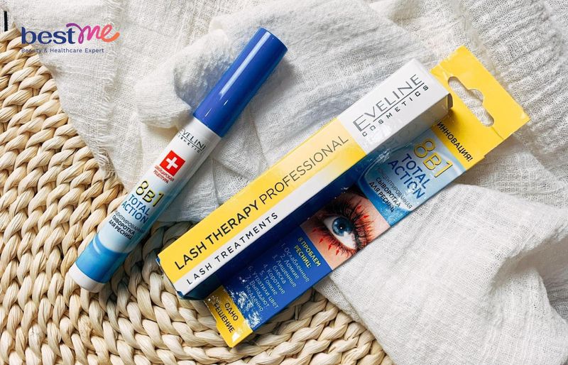 Review dưỡng mi Eveline 8 in 1 Total Action Lash Therapy Professional