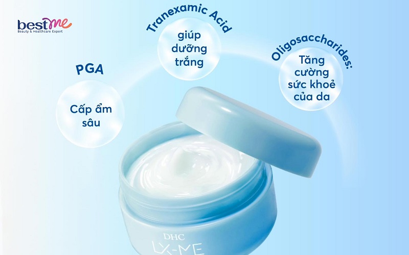Một số thành phần nổi bật của Gel dưỡng trắng DHC LX-ME