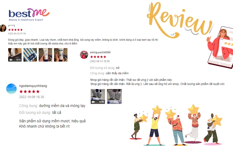 Một số review từ phía khách hàng về sản phẩm