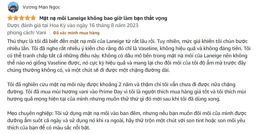 review-mat-na-ngu-duong-moi-laneige-duong-am-cho-moi-hong-8 Review mặt nạ ngủ dưỡng môi Laneige dưỡng ẩm cho môi hồng - 8