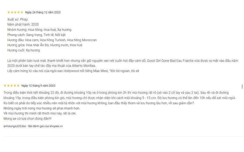 review-nuoc-hoa-kilian-trang-good-girl-gone-bad-huong-hoa-thom-ngat-5 Review nước hoa Kilian trắng Good Girl Gone Bad hương hoa thơm ngát - 5