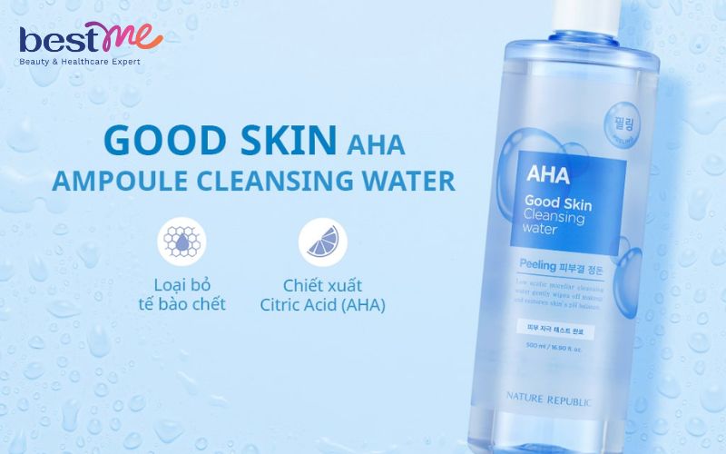 review-nuoc-tay-trang-nature-republic-aha-good-skin-4 Review nước tẩy trang Nature Republic AHA Good Skin - 4