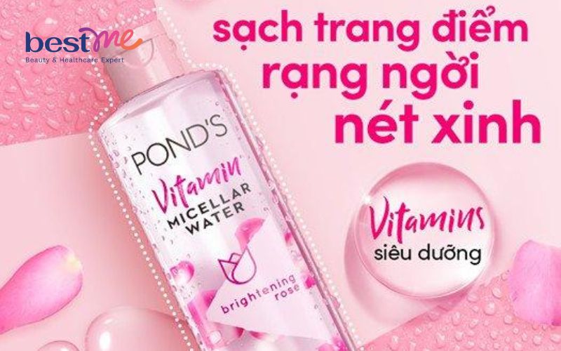 review-nuoc-tay-trang-ponds-vitamin-micellar-water-co-con-khong-5 Review nước tẩy trang Pond's Vitamin Micellar Water có cồn không? - 5