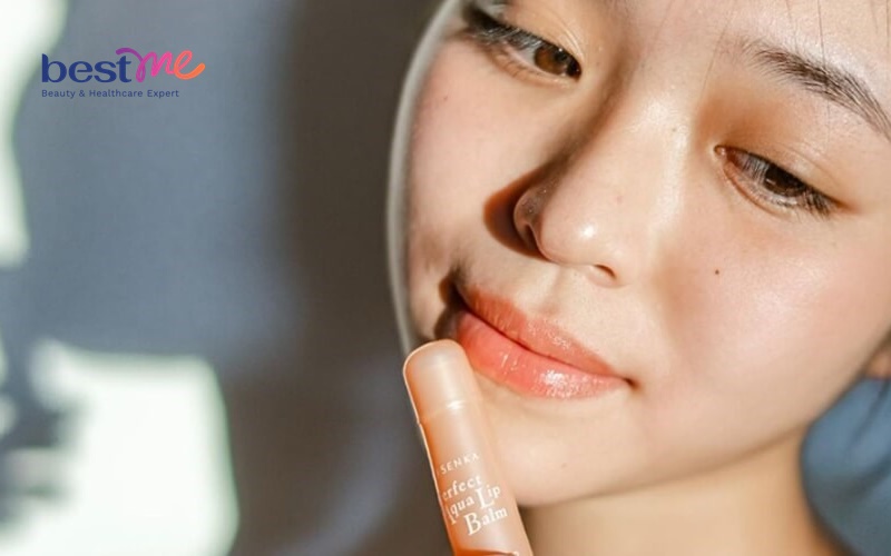 Review son dưỡng Senka Perfect Aqua Lip Balm cấp ẩm và làm hồng môi - 4