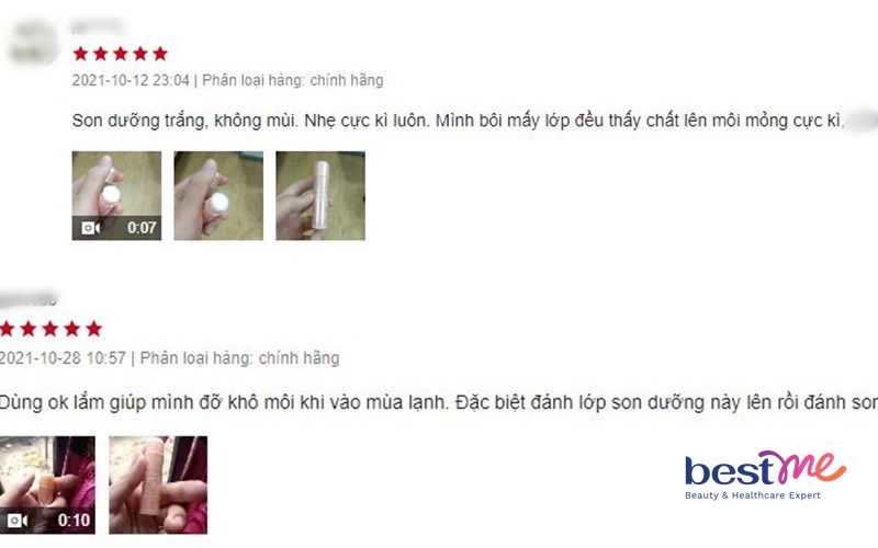 Review son dưỡng Senka Perfect Aqua Lip Balm cấp ẩm và làm hồng môi - 7