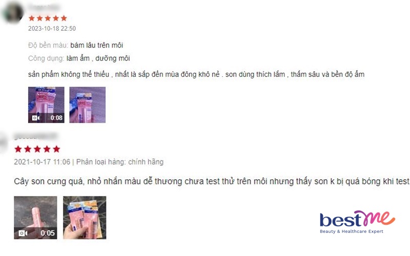 Review son dưỡng Senka Perfect Aqua Lip Balm cấp ẩm và làm hồng môi - 8