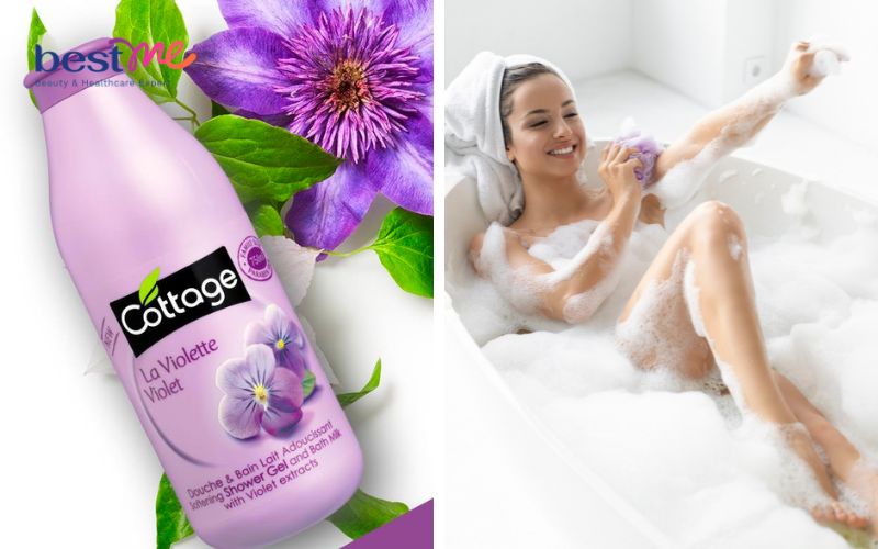 Sữa tắm thơm lâu Cottage hương hoa Violet