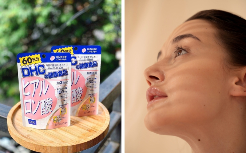 Nên uống viên cấp nước DHC sau bữa ăn