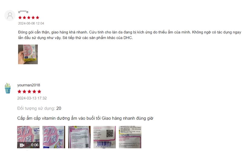 Review viên cấp nước DHC từ khách hàng