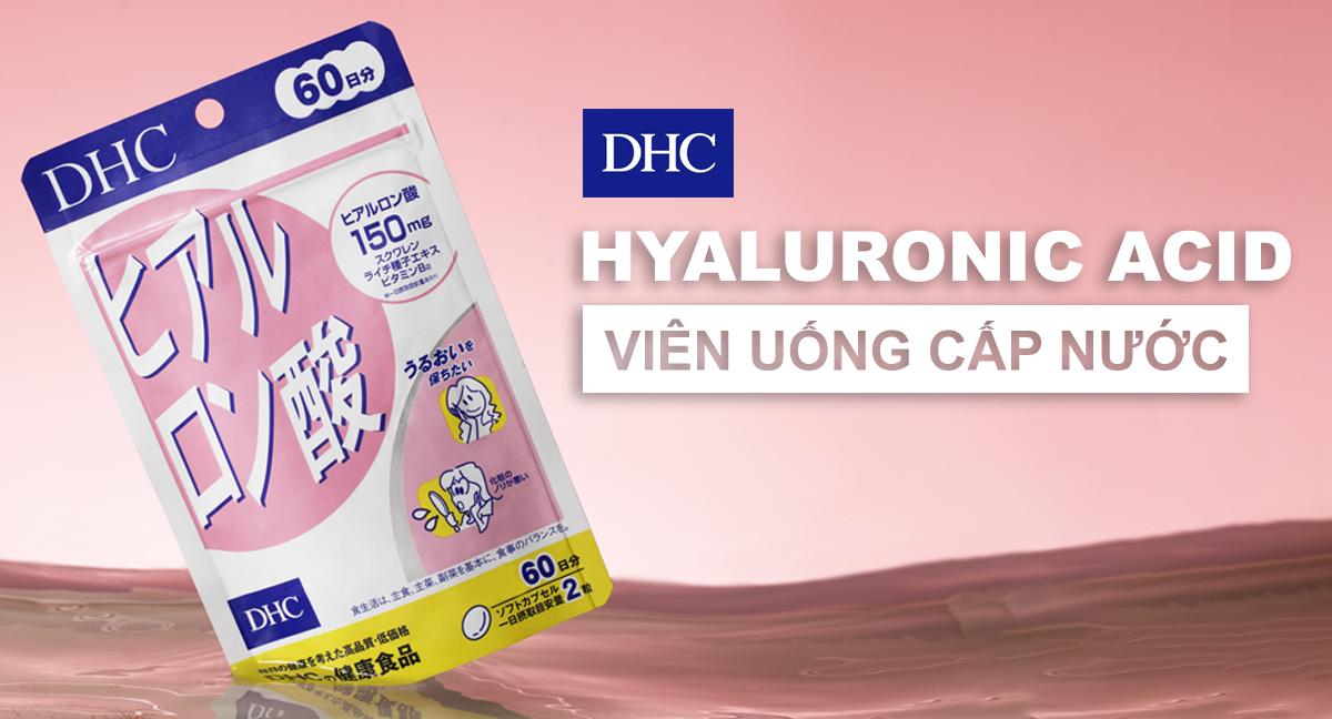 DHC Hyaluronic Acid là thực phẩm chức năng giúp giữ ẩm và cấp nước cho cơ thể đến từ thương hiệu DHC