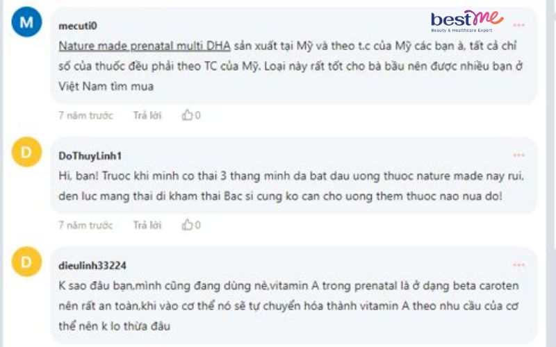 Review vitamin tổng hợp Nature Made Prenatal Multi + DHA cho bà bầu - 7