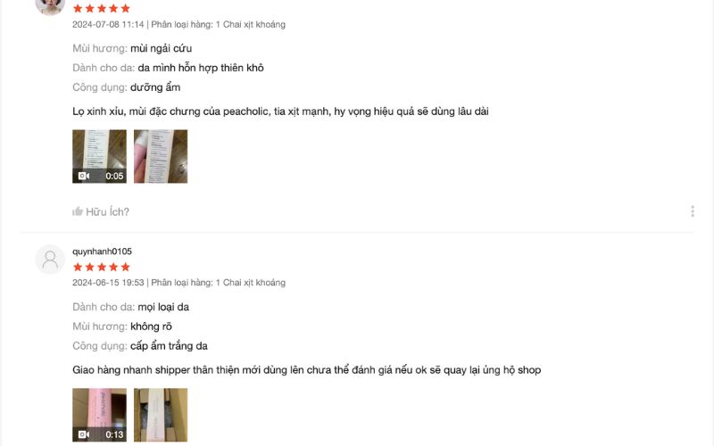 Review xịt khoáng Peacholic Whitening Ampoule Mist chi tiết - 6