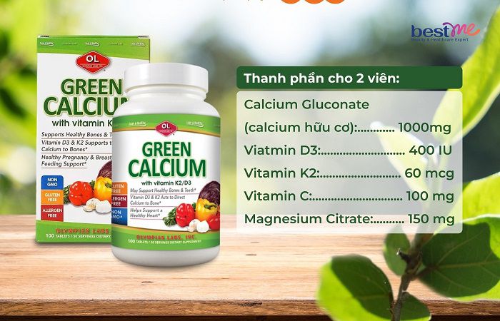 Green Calcium chứa nhiều khoáng chất có lợi cho phụ nữ đang mang thai