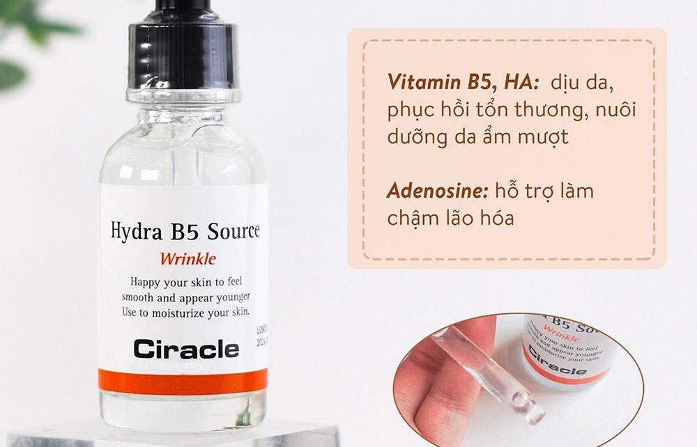 Thành phần chính của Serum Ciracle Hydra B5 Source