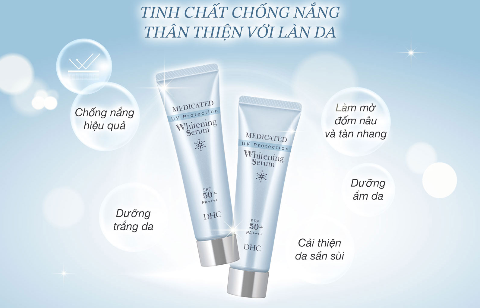 Công dụng của Serum chống nắng DHC UV Protection Whitening
