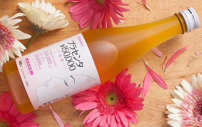 Nước uống nhau thai kết hợp bổ sung collagen