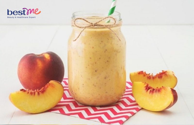 Công thức làm smoothie giảm cân đào yến mạch