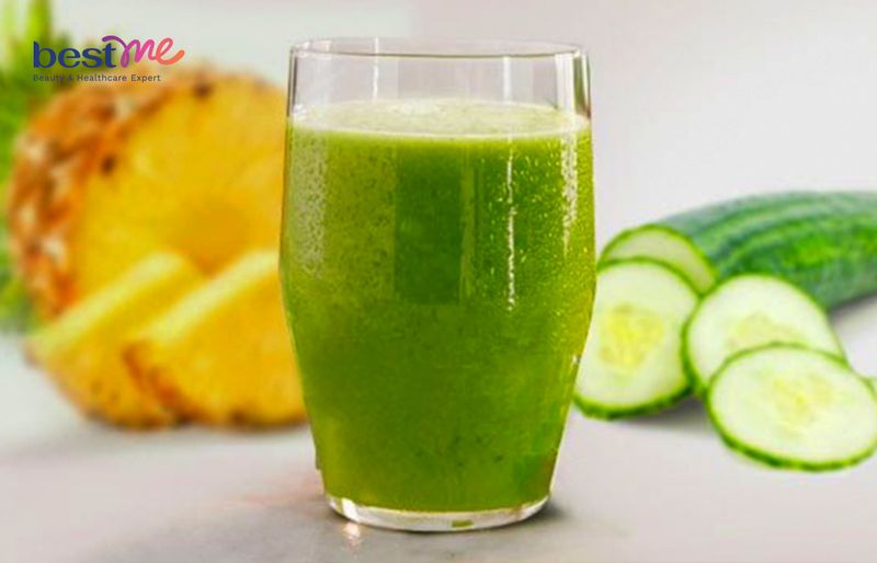 Công thức làm smoothie giảm cân từ cần tây, dưa leo và dứa