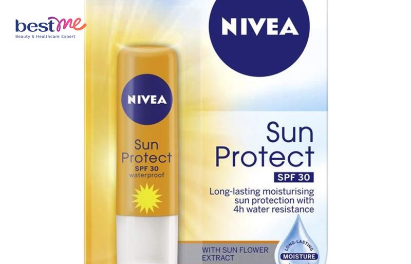 Son dưỡng môi chống nắng không màu Nivea Sun Soleil SPF30