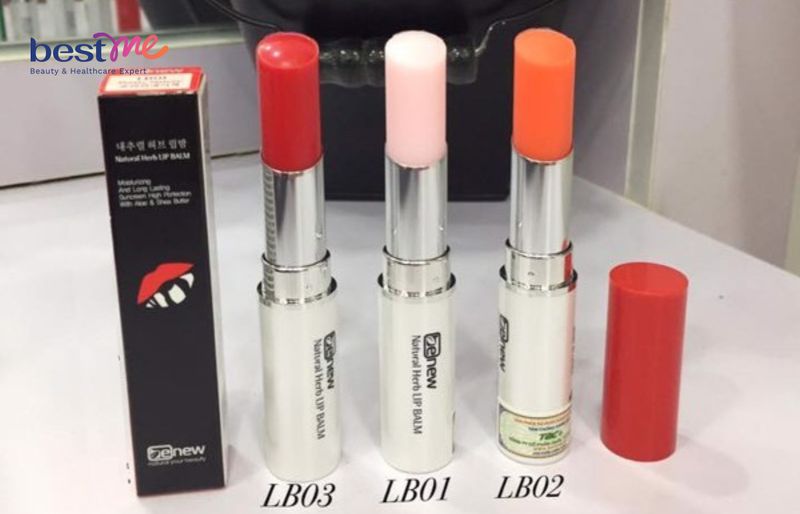 Son dưỡng môi chống thâm có màu Benew Natural Herb Lip Balm