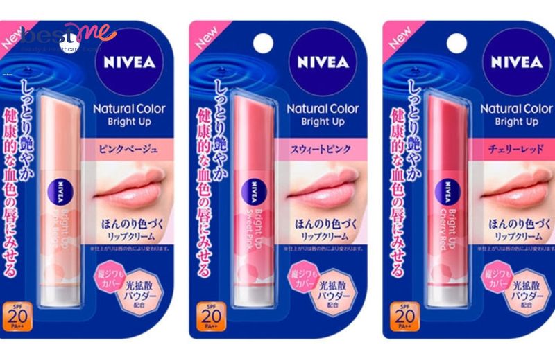 Son dưỡng chống nắng có màu Nivea Natural Color Bright Up