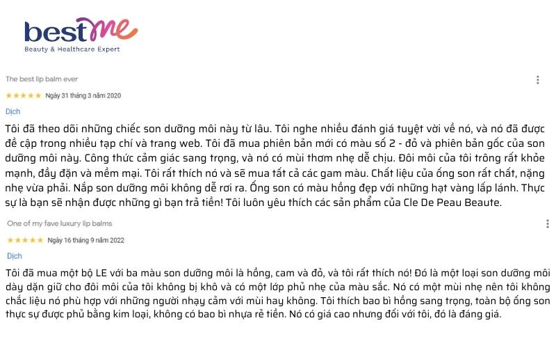 son-duong-cle-de-peau-beaute-lip-glorifie-co-nhung-mau-nao-co-nen-mua-khong-7 Son dưỡng Clé De Peau Beauté Lip Glorifie có những màu nào? Có nên mua không? - 7