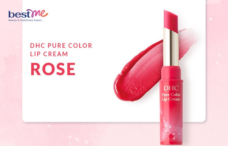 Review son dưỡng có màu DHC Pure Color Lip Cream phiên bản màu đỏ