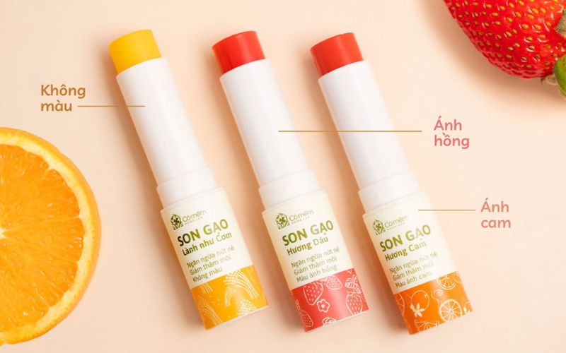 Son dưỡng gạo Cỏ Mềm trị thâm môi