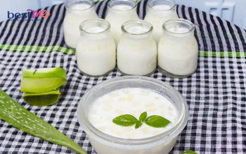 Sữa chua nha đam chứa một lượng lớn chất đạm và carbohydrate