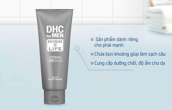 Công dụng chính của sản phẩm DHC for Men Clay Face Wash