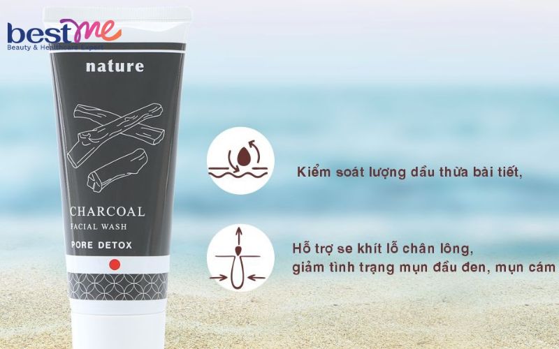 Naris Nature Charcoal Facial Wash