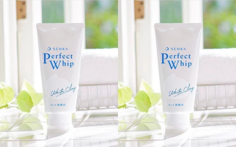 Sữa rửa mặt từ đất sét hỗ trợ thu nhỏ lỗ chân lông Senka Perfect White Clay