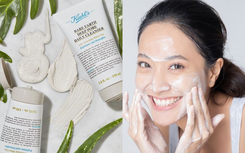 Kiehl's Rare Earth Deep Pore Daily Cleanser với công thức từ đất sét trắng